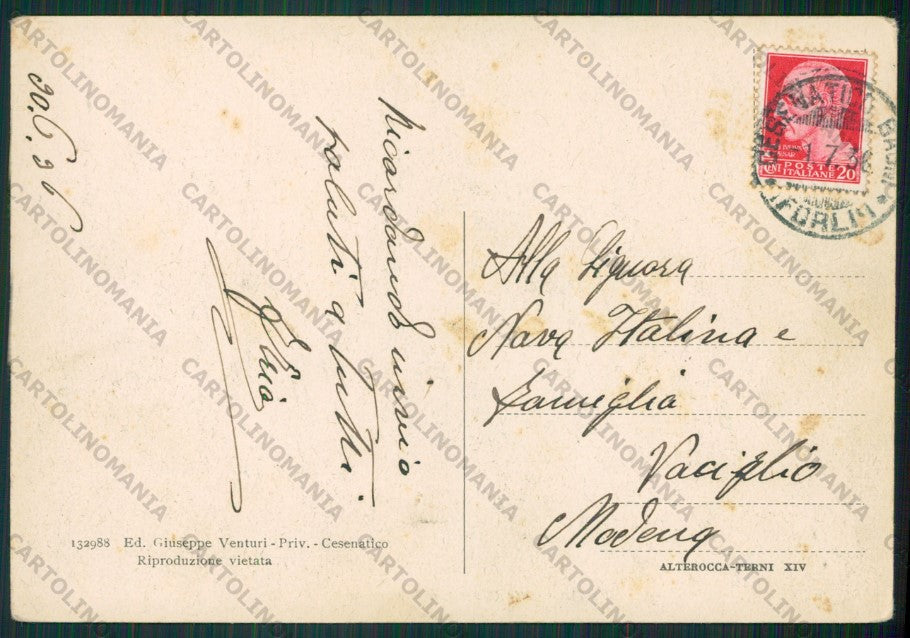 Forlì Cesenatico FG cartolina KB0979 – retro