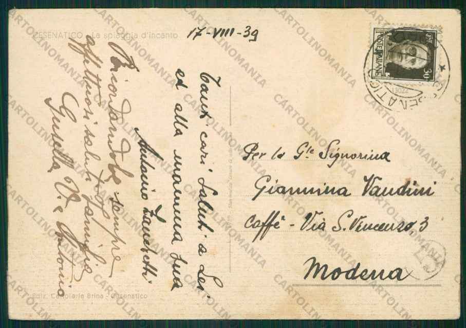 Forlì Cesenatico Barche FG cartolina KB0982 – retro