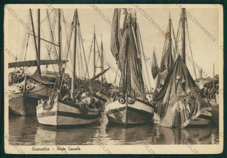 Forlì Cesenatico Barche PIEGHINA FG cartolina KB0984 – fronte