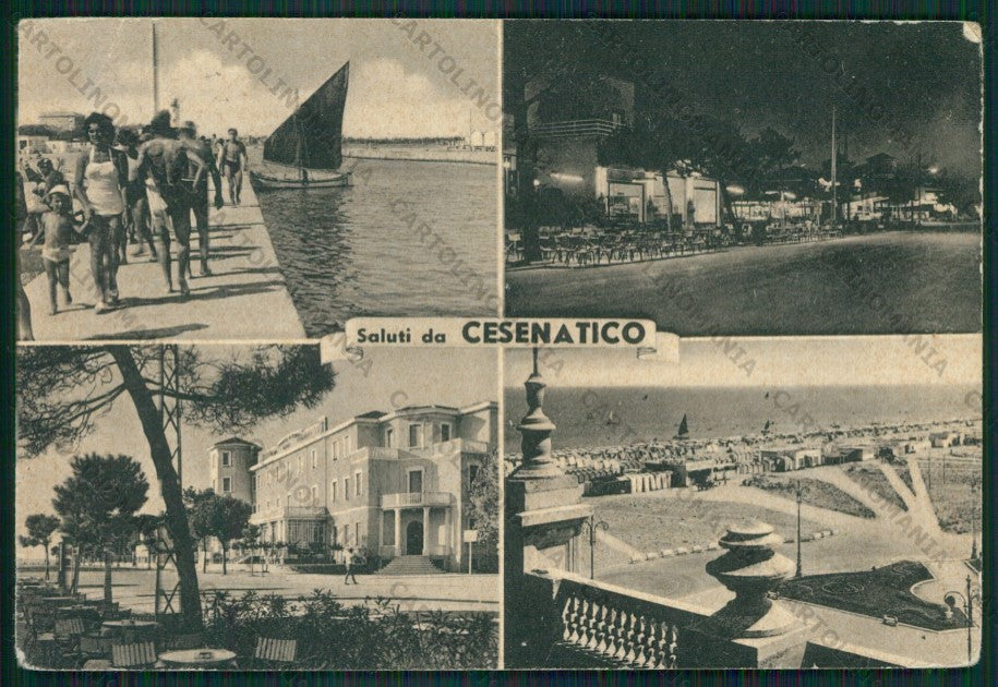 Forlì Cesenatico Saluti da PIEGA FG cartolina KB0996 – fronte