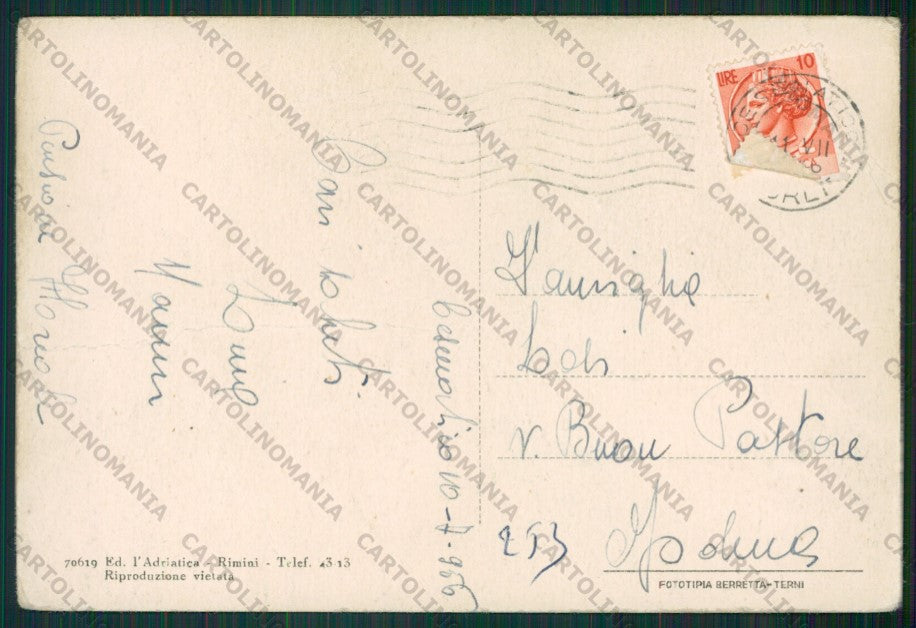 Forlì Cesenatico Saluti da PIEGA FG cartolina KB0996 – retro