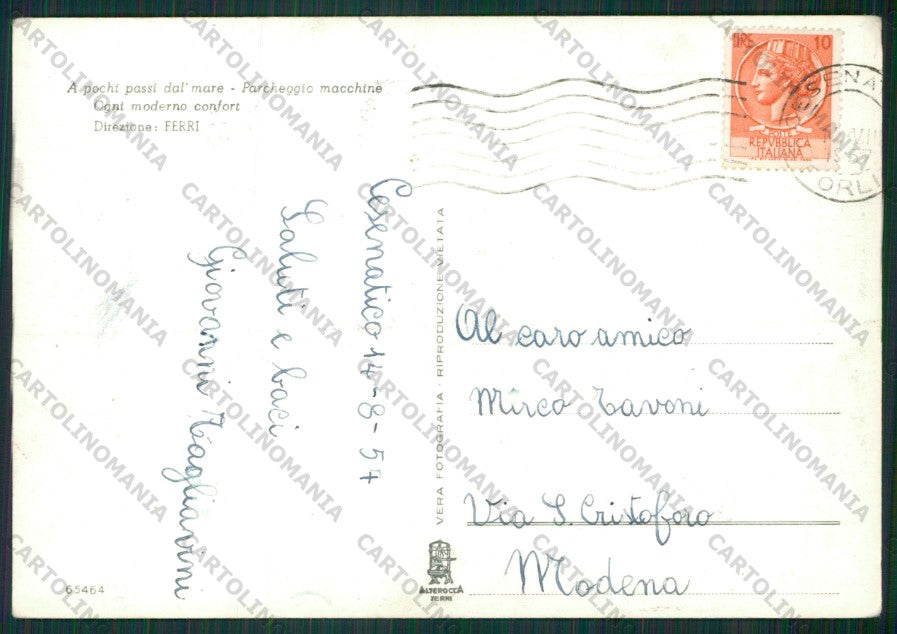 Forlì Cesenatico PIEGHE Foto FG cartolina KB1007 – retro