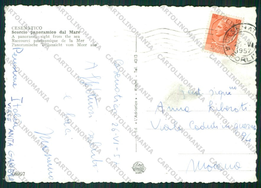 Forlì Cesenatico Foto FG cartolina KB1011 – retro
