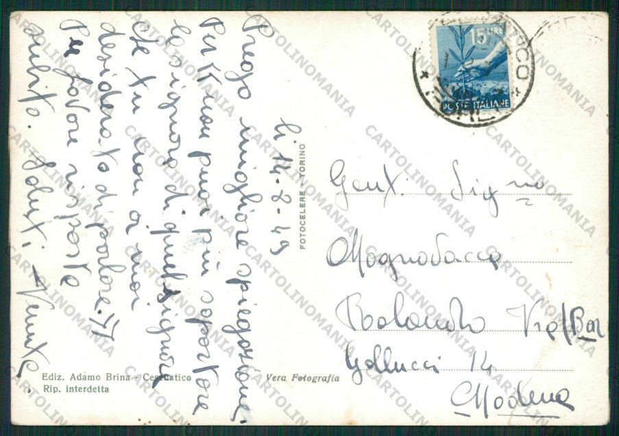 Forlì Cesenatico PIEGHINE Foto FG cartolina KB1014 – retro