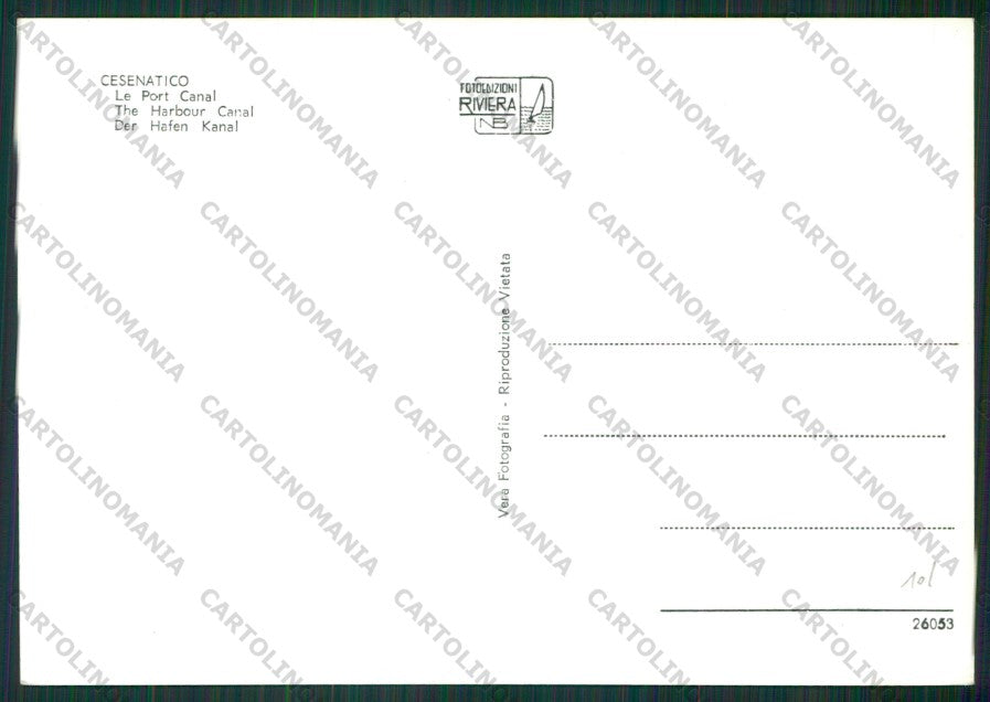 Forlì Cesenatico Porto Canale Foto FG cartolina KB1020 – retro