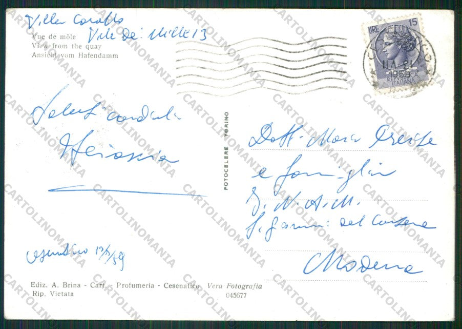Forlì Cesenatico Foto FG cartolina KB1025 – retro