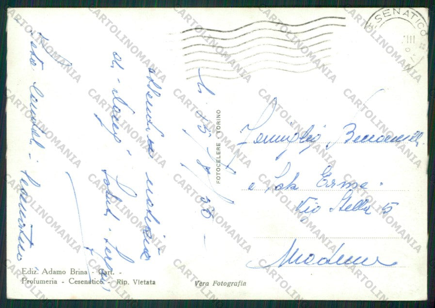 Forlì Cesenatico Barche Foto FG cartolina KB1028 – retro
