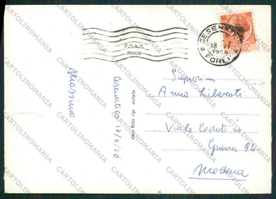 Forlì Cesenatico Barca Foto FG cartolina KB1031 – retro