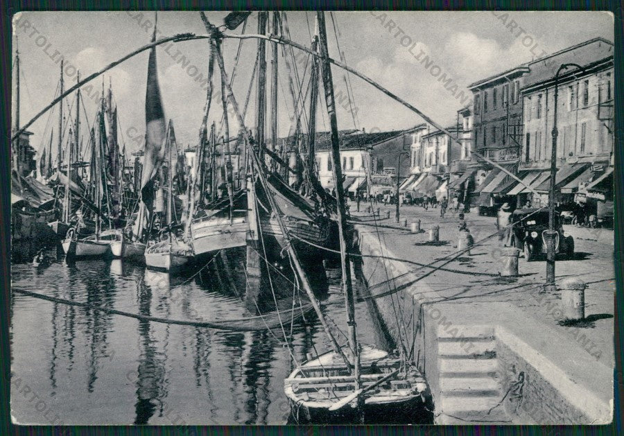 Forlì Cesenatico Porto Canale PIEGA Foto FG cartolina KB1032 – fronte