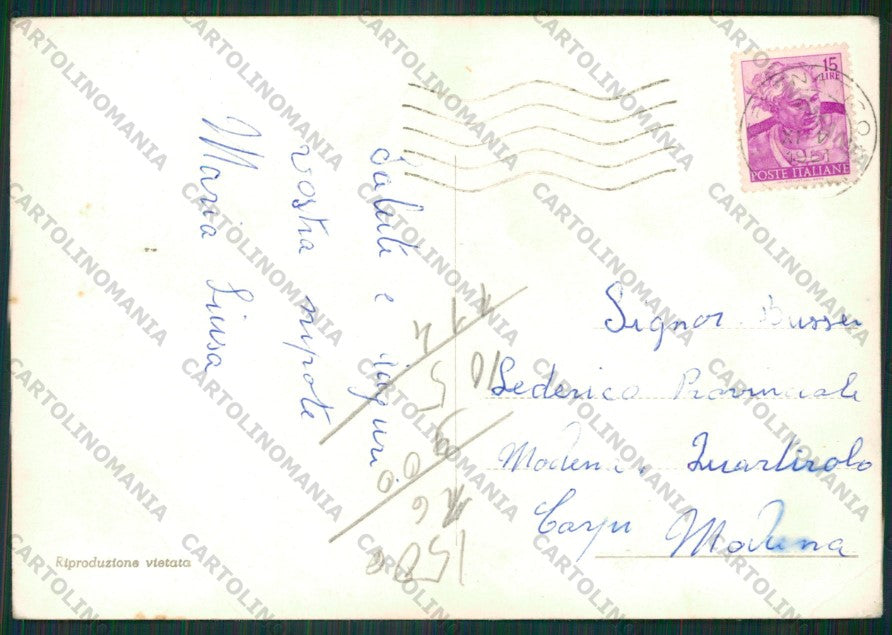 Forlì Cesenatico Porto Canale PIEGHE Foto FG cartolina KB1033 – retro
