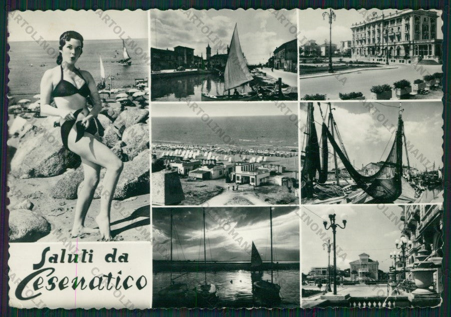 Forlì Cesenatico Saluti da PIEGA Pin Up Foto FG cartolina KB1061 – fronte
