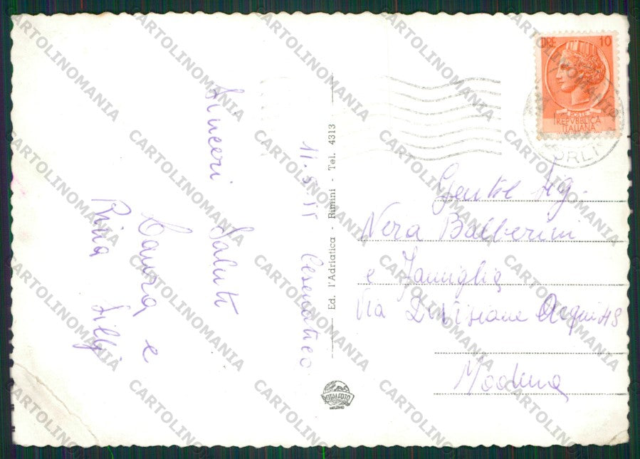Forlì Cesenatico Saluti da PIEGA Pin Up Foto FG cartolina KB1061 – retro