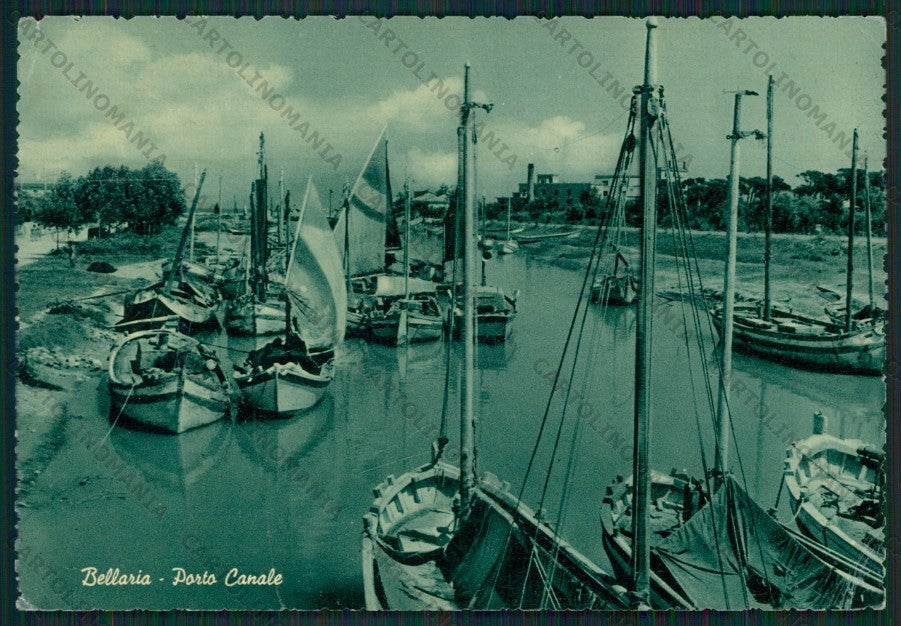 Rimini Bellaria Porto Canale FG cartolina KB1070 – fronte