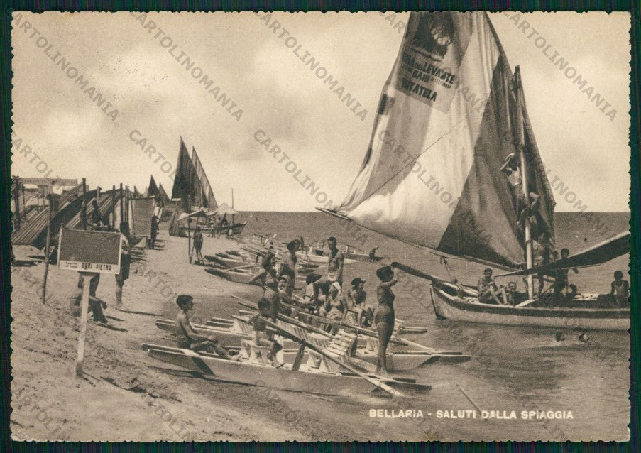 Rimini Bellaria FG cartolina KB1074 – fronte
