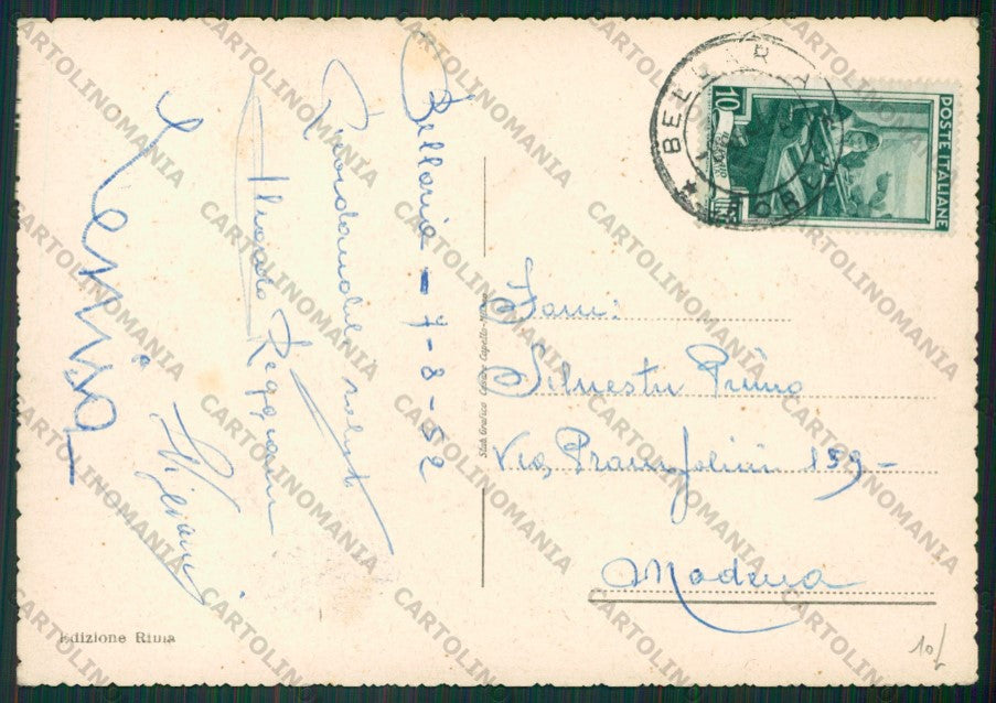 Rimini Bellaria FG cartolina KB1074 – retro