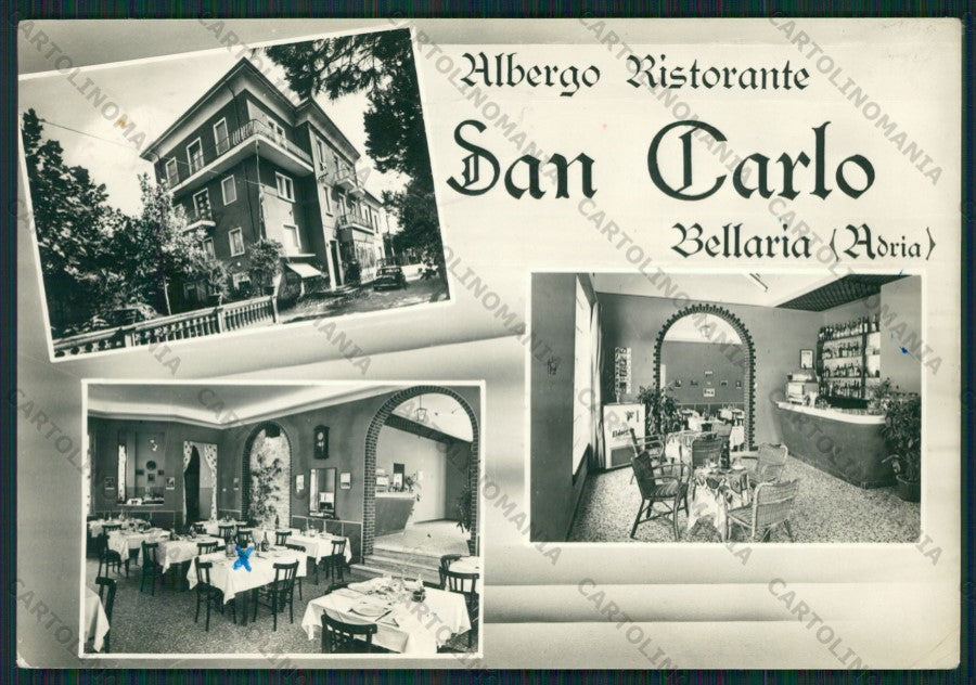 Rimini Bellaria PIEGA Foto FG cartolina KB1095 – fronte