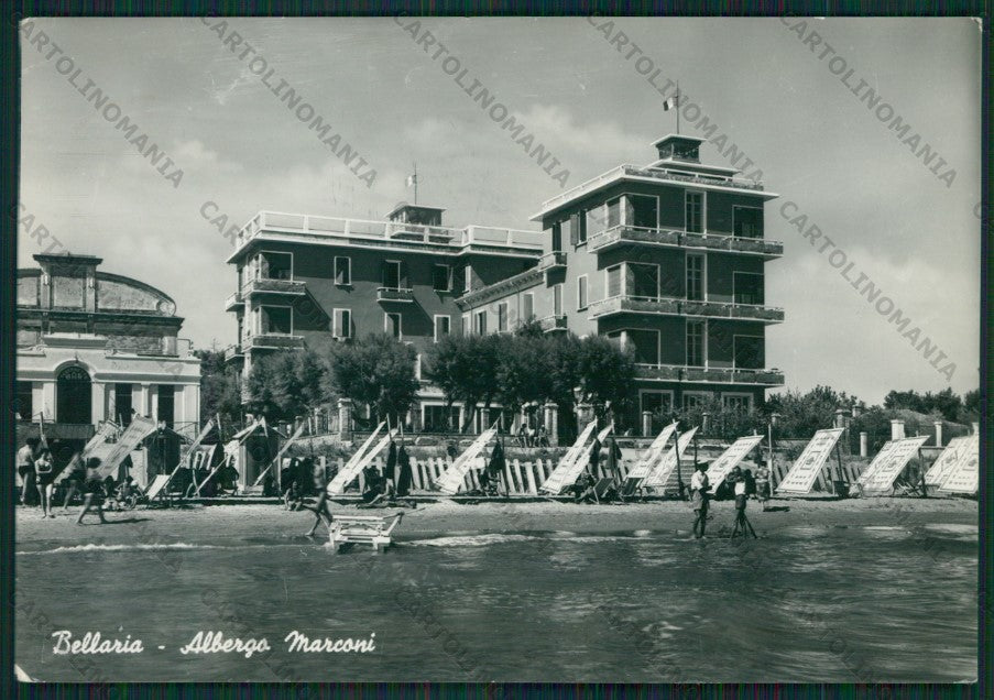 Rimini Bellaria PIEGHE Foto FG cartolina KB1107 – fronte