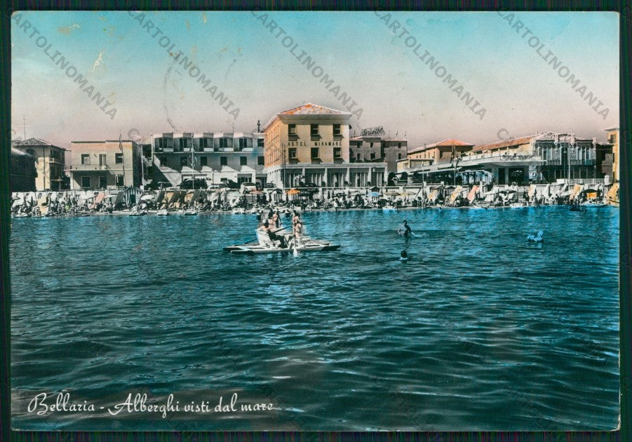 Rimini Bellaria ABRASA Foto FG cartolina KB1122 – fronte