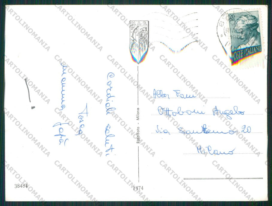 Rimini Bellaria Saluti da Foto FG cartolina KB1136 – retro