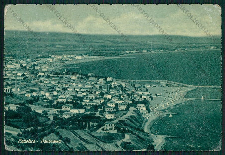 Rimini Cattolica PIEGHE FG cartolina KB1171 – fronte