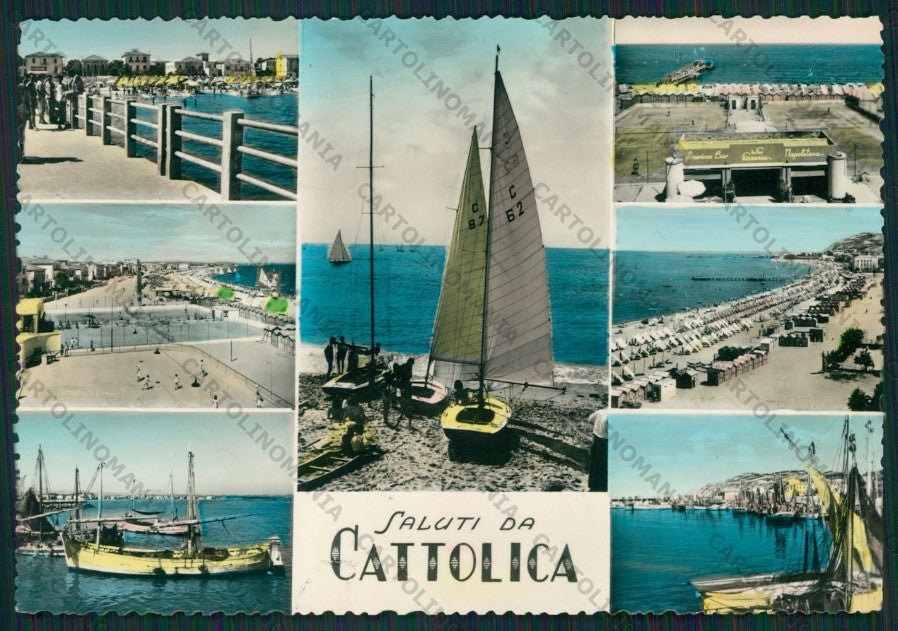 Rimini Cattolica Saluti da Foto FG cartolina KB1255 – fronte