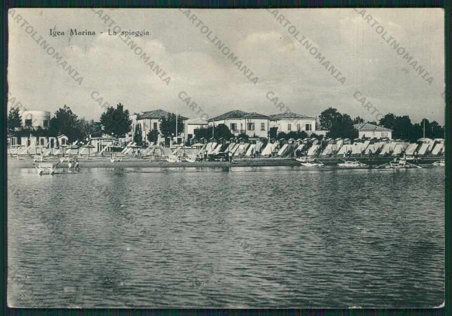 Rimini Bellaria Igea Marina TRACCE UMIDO FG cartolina KB1257 – fronte