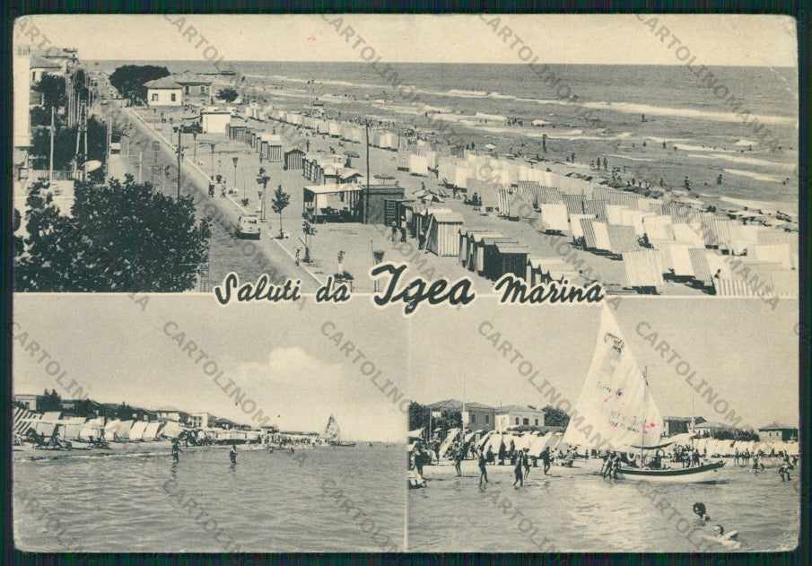 Rimini Bellaria Igea Marina Saluti da PIEGHE FG cartolina KB1262 – fronte