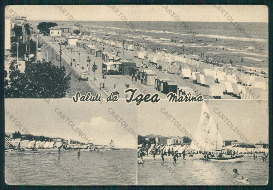 Rimini Bellaria Igea Marina Saluti da PIEGHE FG cartolina KB1263 – fronte