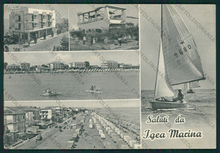 Rimini Bellaria Igea Marina Saluti da FG cartolina KB1264 – fronte