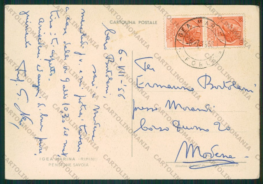 Rimini Bellaria Igea Marina FG cartolina KB1266 – retro