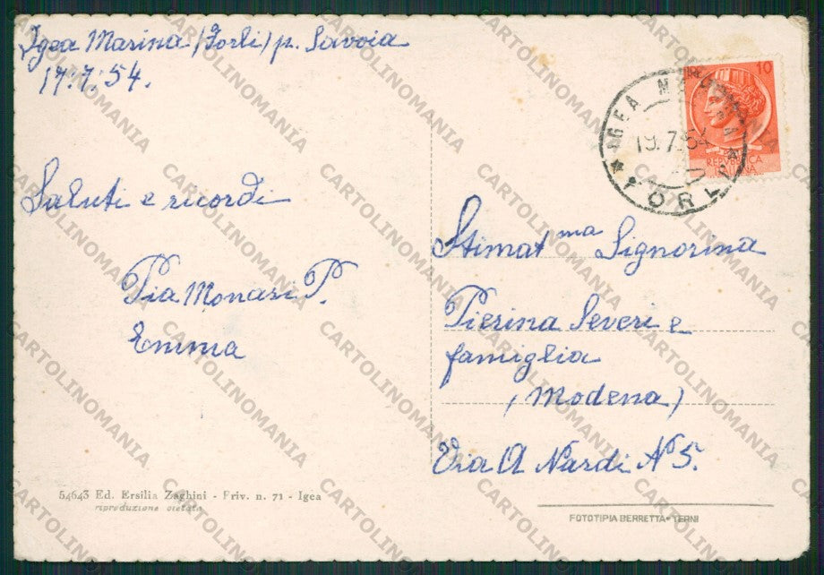 Rimini Bellaria Igea Marina FG cartolina KB1272 – retro