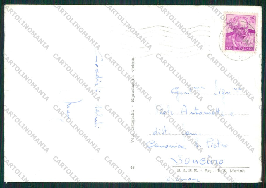 Rimini Bellaria Igea Marina Auto STRAPPINO Foto FG cartolina KB1275 – retro