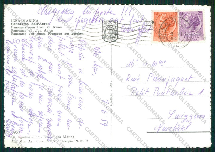 Rimini Bellaria Igea Marina Foto FG cartolina KB1278 – retro
