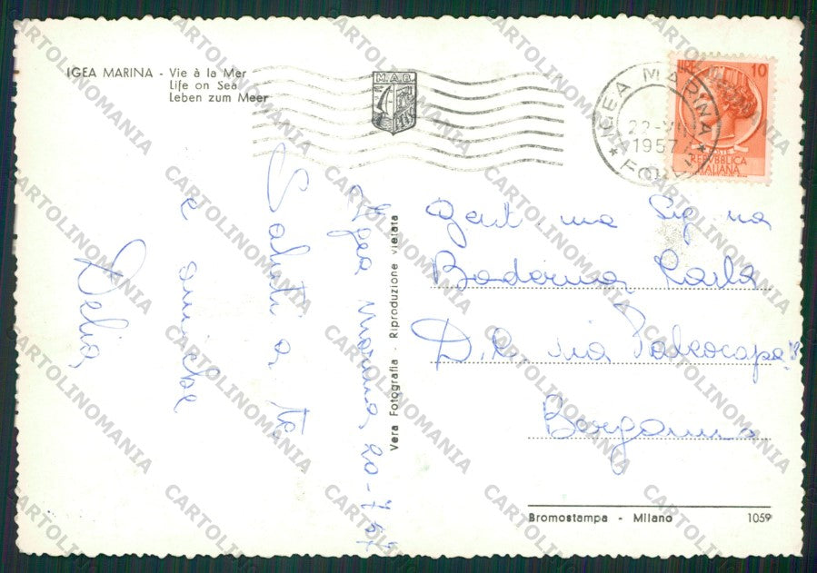 Rimini Bellaria Igea Marina Foto FG cartolina KB1283 – retro