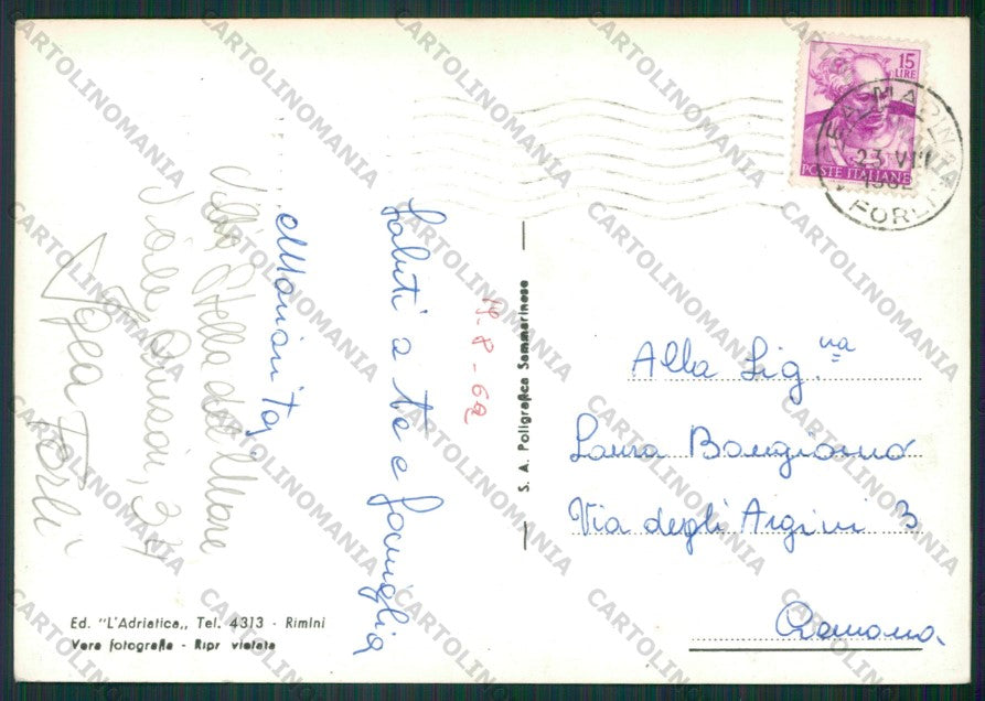 Rimini Bellaria Igea Marina Foto FG cartolina KB1284 – retro