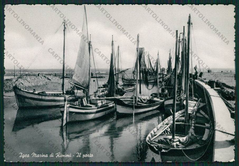 Rimini Bellaria Igea Marina Barche Foto FG cartolina KB1291 – fronte