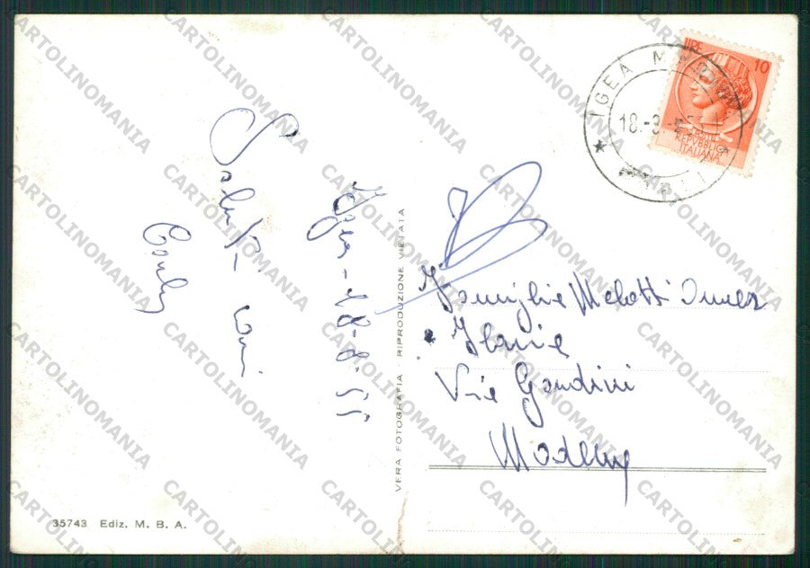 Rimini Bellaria Igea Marina PIEGA Foto FG cartolina KB1296 – retro