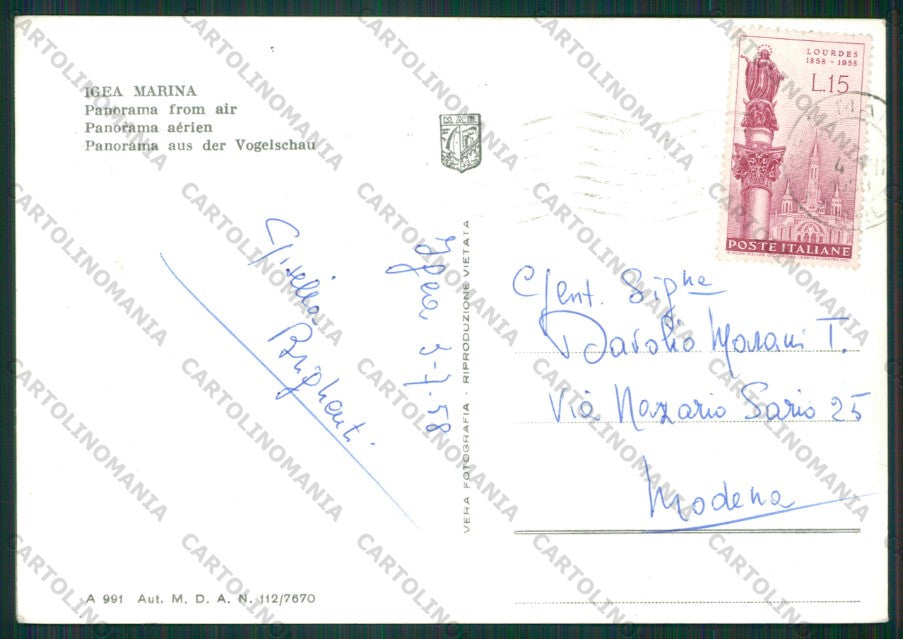 Rimini Bellaria Igea Marina Foto FG cartolina KB1297 – retro
