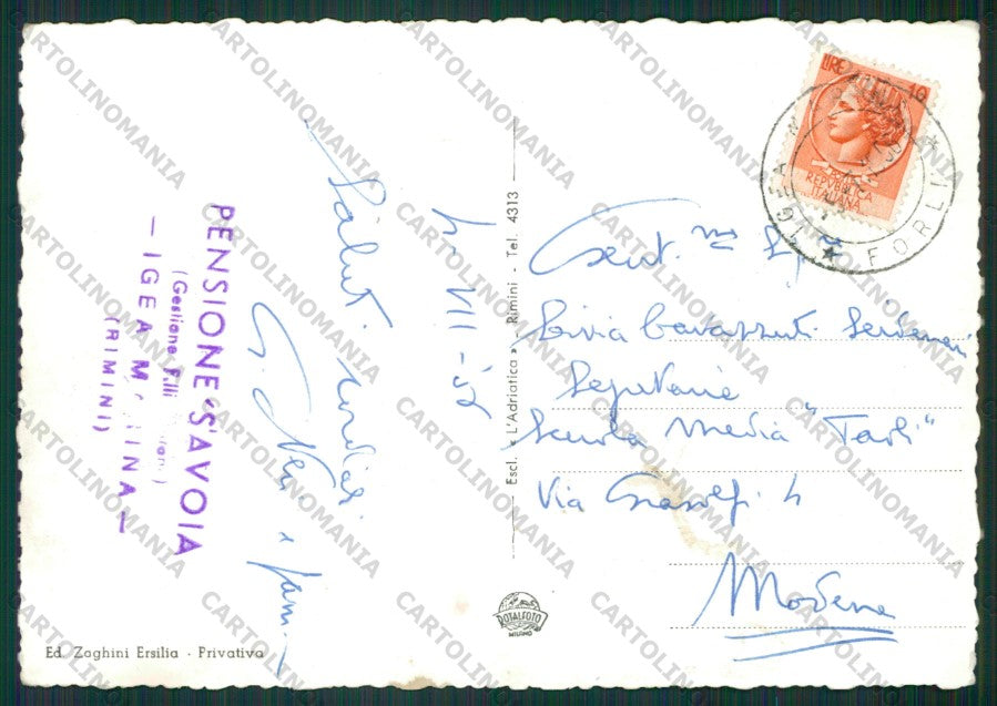 Rimini Bellaria Igea Marina Saluti da Foto FG cartolina KB1299 – retro