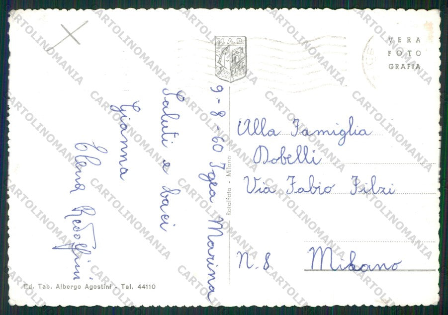 Rimini Bellaria Igea Marina Saluti da Foto FG cartolina KB1300 – retro
