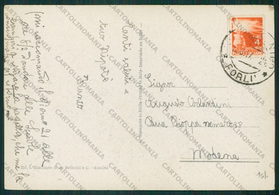 Rimini Città FG cartolina KB1312 – retro