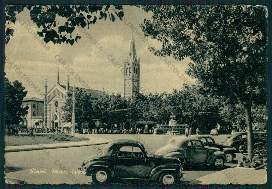 Rimini Città Auto PIEGHINE FG cartolina KB1316 – fronte