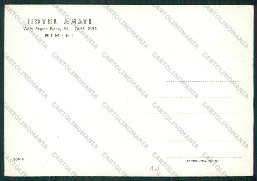 Rimini Città PIEGHE FG cartolina KB1327 – retro