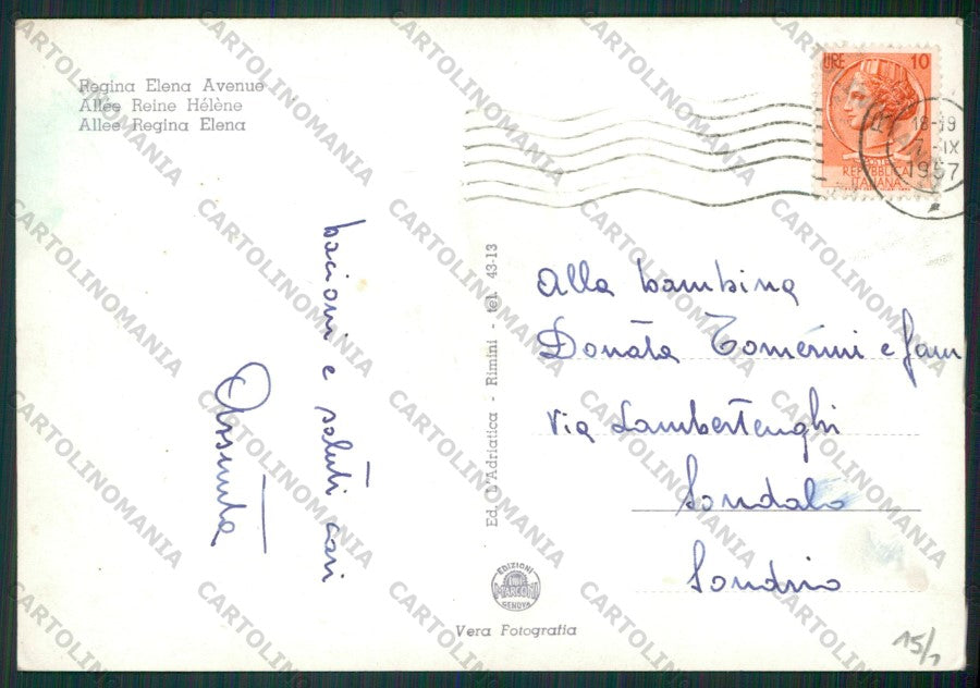 Rimini Città Auto Foto FG cartolina KB1342 – retro