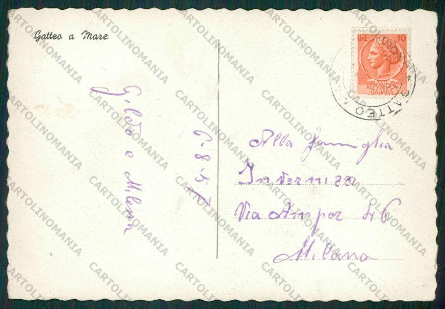 Forlì Gatteo a Mare FG cartolina KB1356 – retro