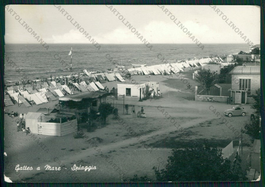 Forlì Gatteo a Mare Vespa PIEGA Foto FG cartolina KB1363 – fronte