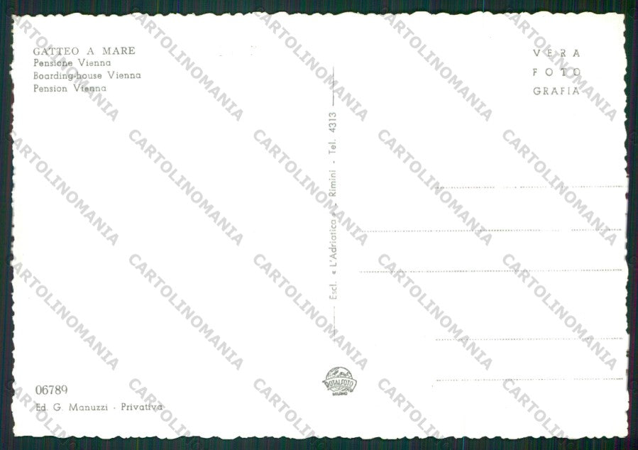 Forlì Gatteo a Mare Foto FG cartolina KB1365 – retro