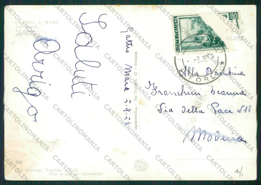 Forlì Gatteo a Mare MACCHIA Foto FG cartolina KB1373 – retro