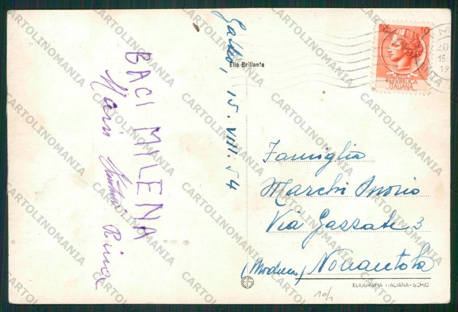 Forlì Gatteo a Mare PIEGHINE Foto FG cartolina KB1374 – retro