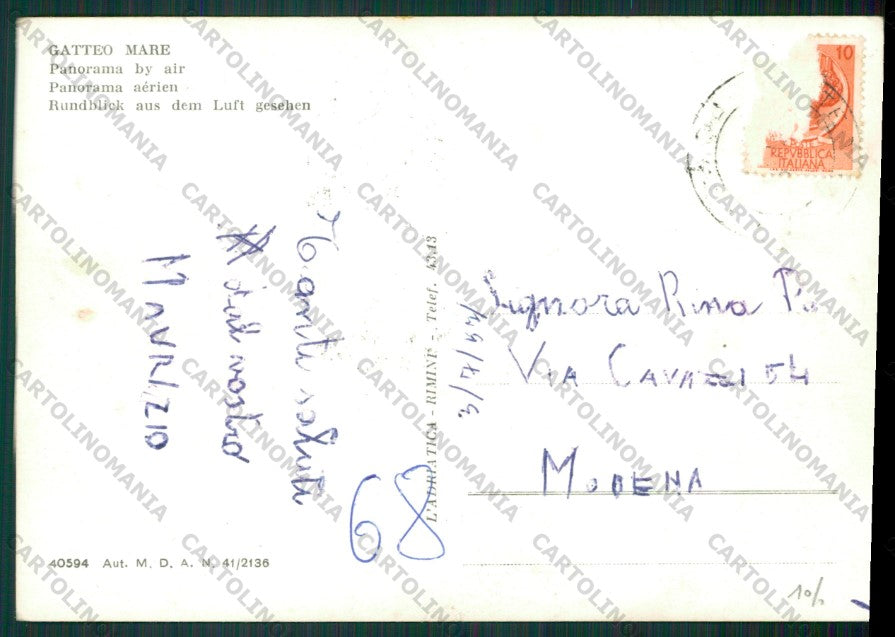 Forlì Gatteo a Mare Foto FG cartolina KB1378 – retro